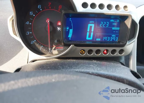 2016 Chevrolet Sonic Rs Manual из США, поврежденный, VIN 1G1JH6SB1G4133876